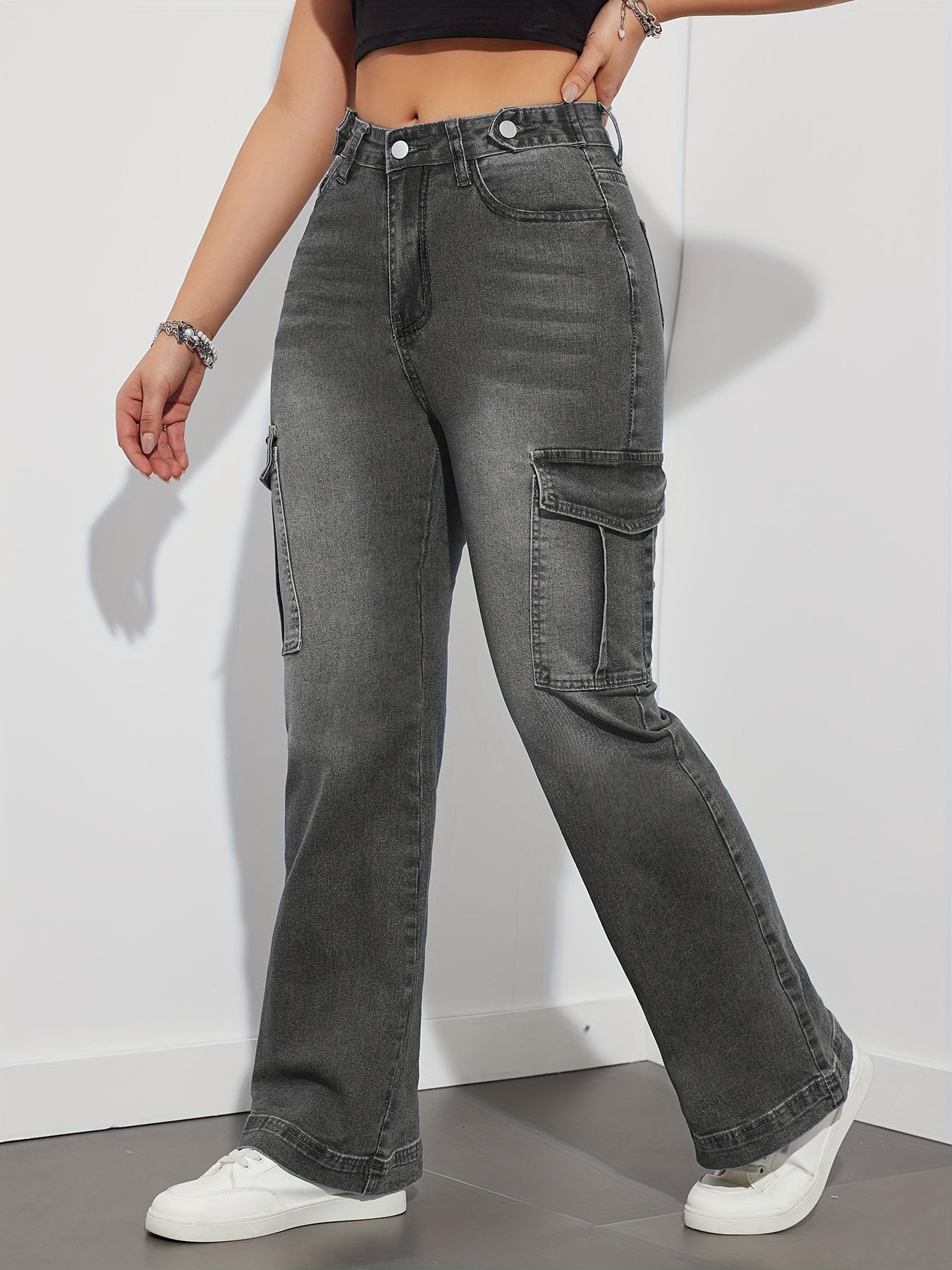 Damen Cargo Jeans