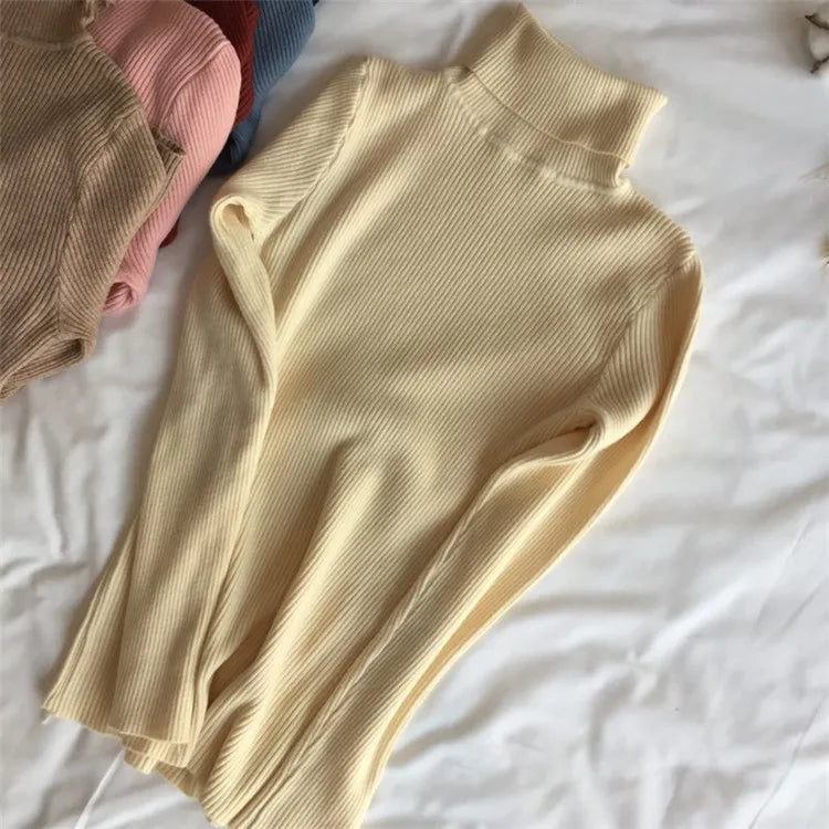 Damen Rollkragen Pullover