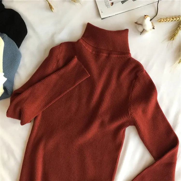 Damen Rollkragen Pullover