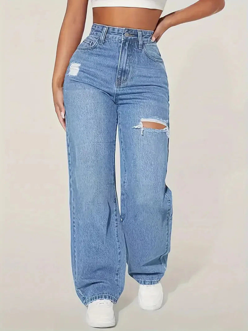 Damen High Waist Jeans