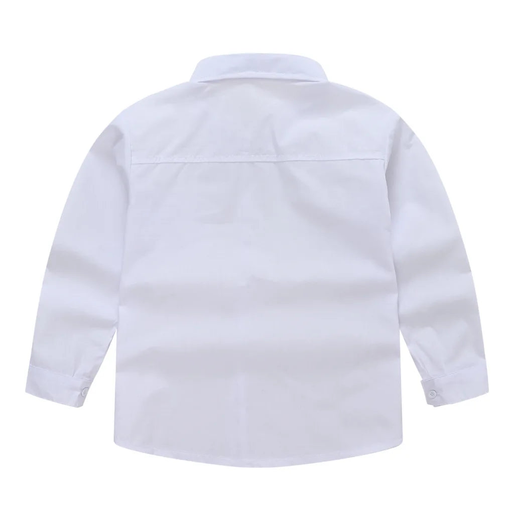 Jungen- und Kinder langärmeliges Hemd