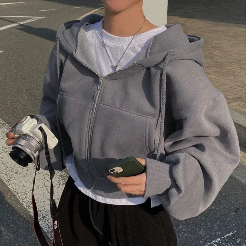 Damen Sweatshirt Jacke