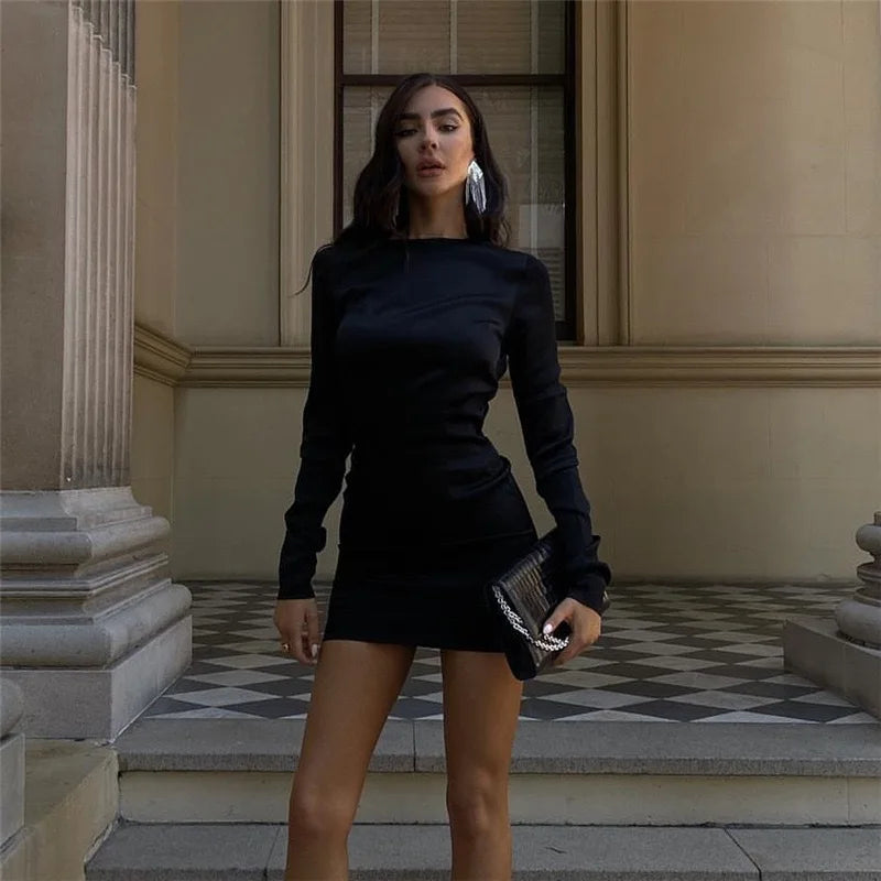 Elegante Damen Minikleid Rückenfrei