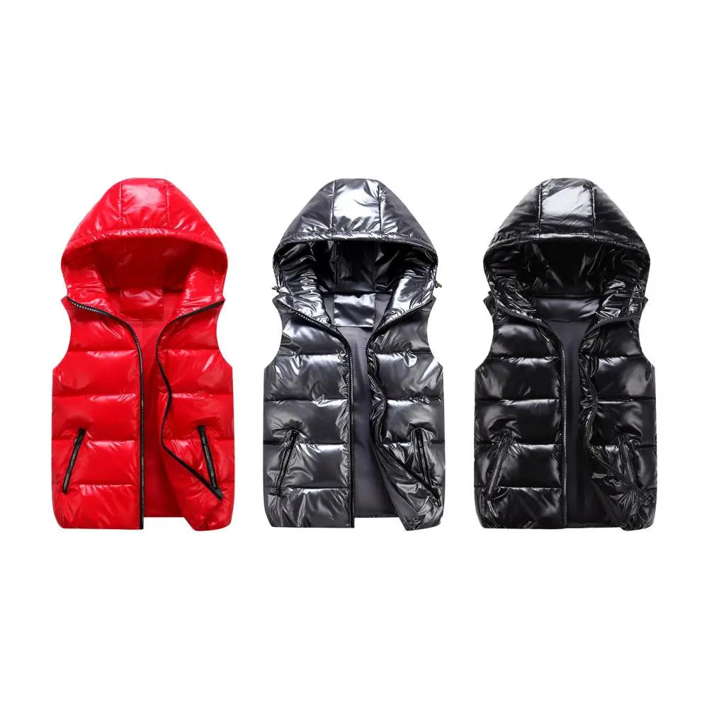 Herren Weste mit Kapuze