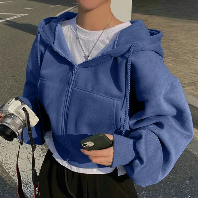 Damen Sweatshirt Jacke