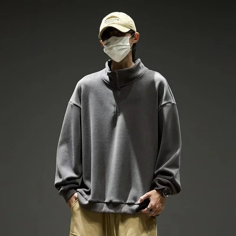 Herren Fleece Pullover Half-zip