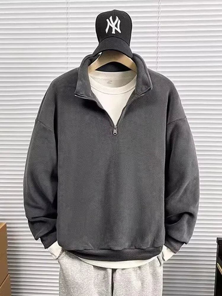 Herren Fleece Pullover Half-zip