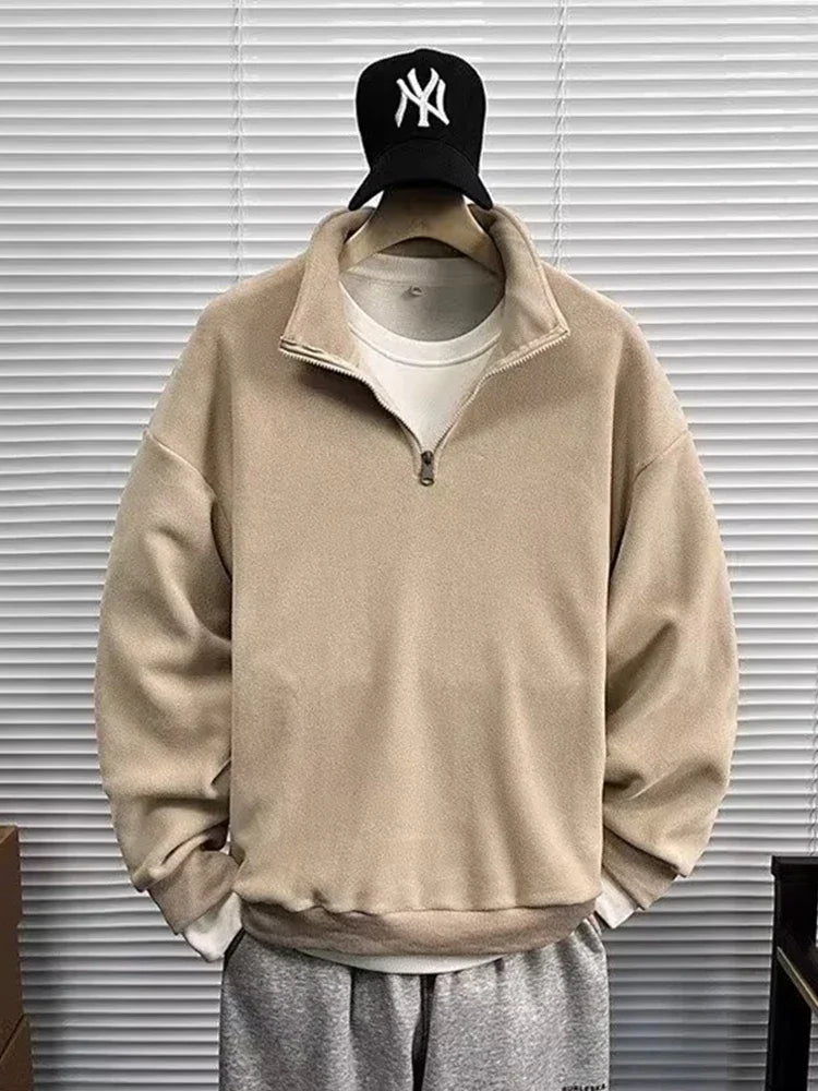 Herren Fleece Pullover Half-zip
