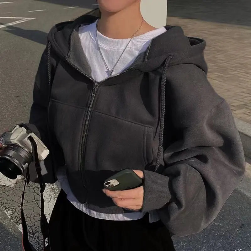 Damen Sweatshirt Jacke