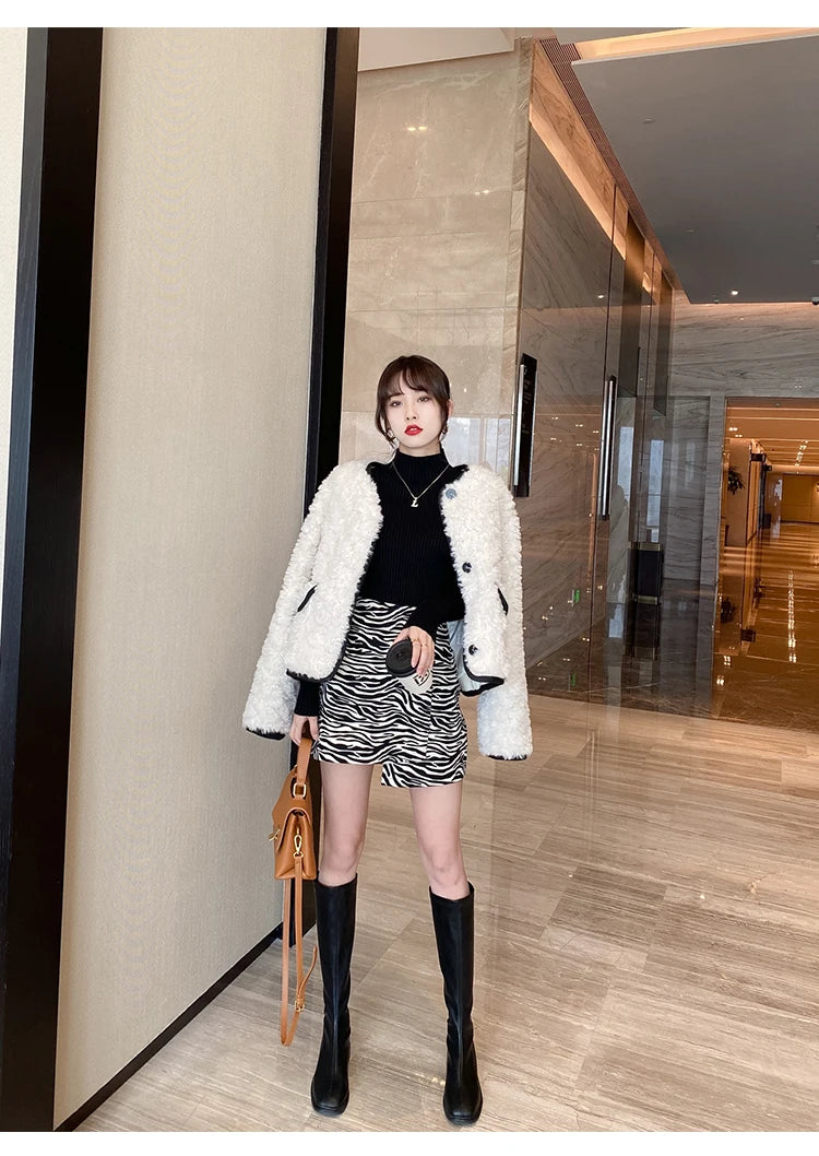 Eleganter Gestrickter Rollkragen Pullover