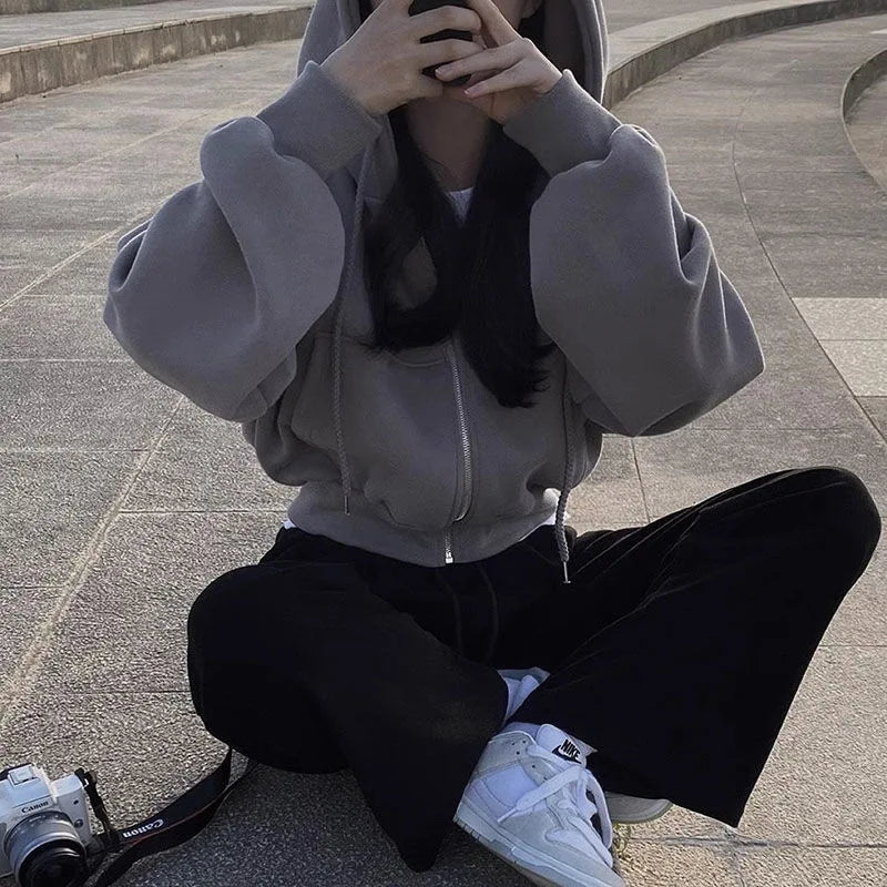 Damen Sweatshirt Jacke