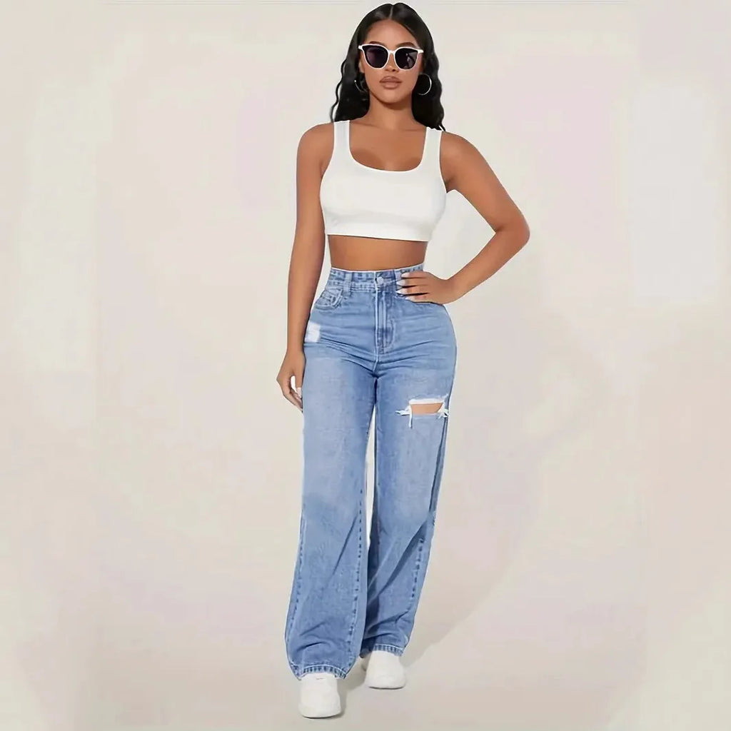Damen High Waist Jeans