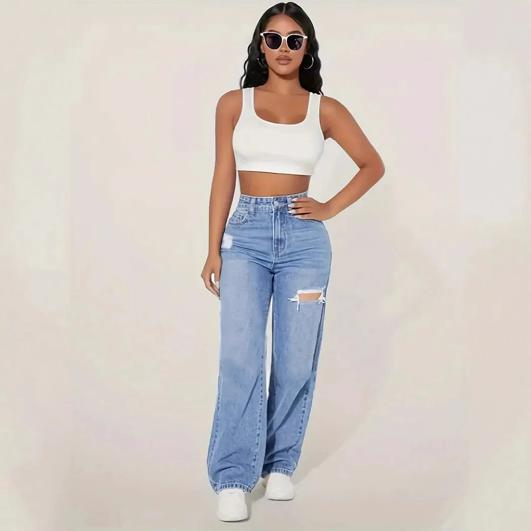 Damen High Waist Jeans