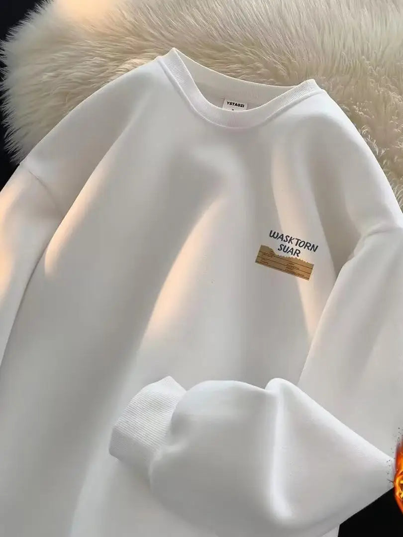 Herren Retro American Pullover mit Schriftzug