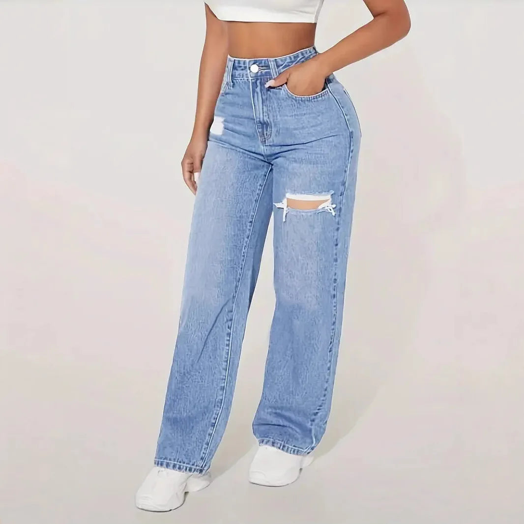 Damen High Waist Jeans