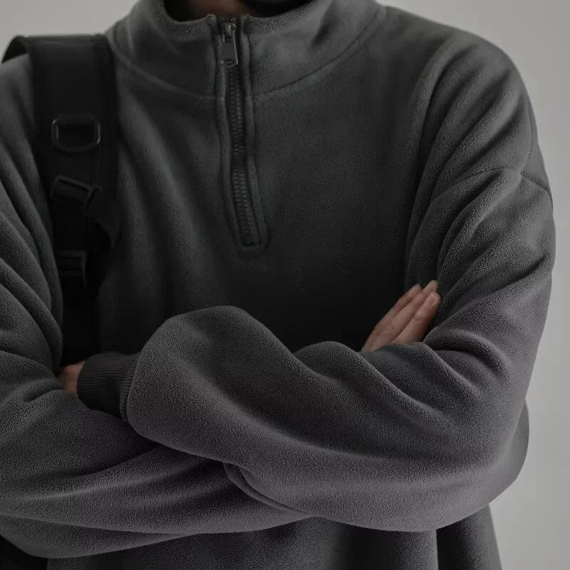 Herren Fleece Pullover Half-zip