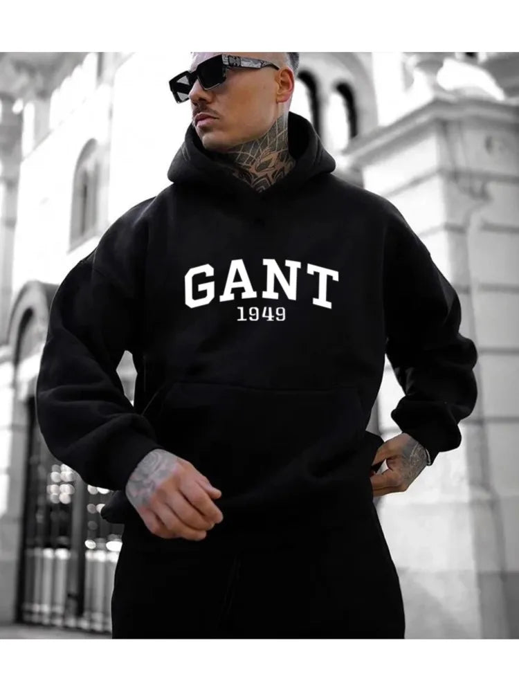 Herren Casual Hoodie mit Schriftzug