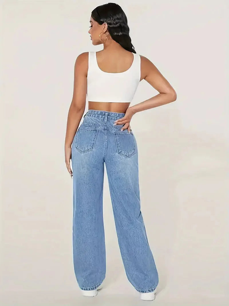 Damen High Waist Jeans